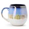 Meritage Luster 4 Piece 19.6 Ounce Reactive Glaze Stoneware Belly Mug Set in Blue Multi 117345.01 - alternate 2
