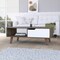 Homeroots 40" Brown And Brown and White Wood Coffee Table With Drawer And Shelf 535065 - alternate 2