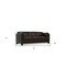 Homeroots 81" Chocolate Leather Sofa With Black Legs 491287 - alternate 2
