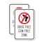 Signmission Drug Free Gun Free Zone, Heavy-Gauge Aluminum Rust Proof Parking Sign, 18" x 24", A-1824-25239 A-1824-25239 - alternate 1