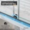 Anzzi 76 in. x 44-48 in. Frameless Sliding Shower Door in Matte Black , 3/8in 10mm Tempered Clear Glass SD-AZ21-01MB - alternate 2