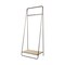 Homeroots Black Pipe Metal And Wood Shelf Hall Tree 376447 - alternate 2