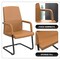 Leisuremod Evander Office Chair in Upholstered Leather and Iron Frame, Acorn Brown EGO23LBRL - alternate 2