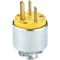 Leviton 15A 250V 3-Wire 2-Pole Armored Cord Plug 000-615PA - alternate 2