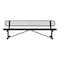 Leisure Craft Bench/Back, Surface Mount, 8ft., Black B8WBSM-BLACK - alternate 1