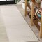 Jonathan Y Odense High-Low Minimalist Angle Geometric Ivory/Cream 2 ft. x 8 ft. Indoor/Outdoor Runner Rug SCN101A-28 - alternate 1