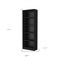 Homeroots 71" Black Wood Five Tier Bookcase 546187 - alternate 2