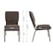 Flash Furniture Hercules Church Chair, Brown Back, 19-1/4 in W 25" L 33-1/4" H, Fabric Seat FD-CH02185-GV-BNDOT-GG - alternate 3