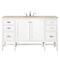 James Martin Vanities Addison 60" Single Vanity, Glossy White, w/ 3 CM Tajnar Eclos Top E444-V60S-GW-3TJR - alternate 1