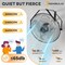 Edendirect 18 Inch Metal Wall Mount Fan, 3-Speed High Velocity Fan with 2600 CFM, for Warehouse, Industrial ZRZHUMI-AC-DSV31BG-18BK - alternate 2