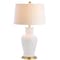 Jonathan Y Julian 29" Traditional Classic Ceramic Urn LED Table Lamp, White/Gold JYL4026A - alternate 1