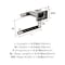 Amerock Esquire Polished Nickel/Gunmetal Contemporary Single Post Toilet Paper Holder BH26617PNGM - alternate 2