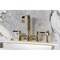 Kingston Brass Bridge Kitchen Faucet with Brass Sprayer, Polished Brass KS8252DKLBS - alternate 2
