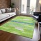Homeroots 3' X 5' Lime Green And Sky Blue Abstract Washable Indoor Outdoor Area Rug 612515 - alternate 2