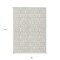 Homeroots 5' X 8' Ivory And Beige Geometric Washable Indoor Outdoor Area Rug 594852 - alternate 2