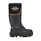 Dryshod Men's Megatar Met Guard Steel Toe Work Boot, Rubber, Waterproof, Insulated, Black, Size 9 MEG-MH-BK-009 - alternate 1