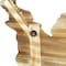 Homeroots 19" X 31" Brown and Gray USA Wood and Metal Hanging Dimensional Sculpture 489479 - alternate 2