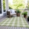 Homeroots 10' X 14' Artichoke Green And Gray Plaid Washable Indoor Outdoor Area Rug 595366 - alternate 2