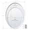 Gatco Flush Mount EZ Hanging 26.5" Frameless Oval Mirror 1800 - alternate 2