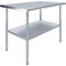 Amgood 36 in. x 48 in. Stainless Steel Table, Metal Utility Kitchen Prep Work Table, NSF AMG WT-3648-Z - alternate 1