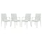 Leisuremod Weave Mace Indoor/Outdoor Arm Chair, White, 4PK MCA19W4 - alternate 1