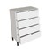 Homeroots 30" White Four Drawer Standard Chest 552263 - alternate 2