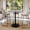 Flash Furniture 36" Square Tabletop, Seamless Surface Technology, Gray Faux Concrete, 24" Black RND Bar Height Base ST-SQ36-CMGY-TR24B-GG - alternate 2