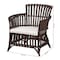 Bali & Pari Brooklyn Bohemian Very Dark Brown Rattan Arm Chair 248-13847-ZORO - alternate 2