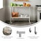 Flash Furniture Rawcliffe SS 18Ga Work Table w/1.5in. Backsplash, Undershelf and 2 Locking Casters, 48 x 24 x 36 NH-WT-2448BSP-CAS-GG - alternate 2
