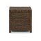 Homeroots 24" Dark Brown Distressed Solid Wood Two Drawer Nightstand 490274 - alternate 2