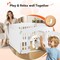 Simple Deluxe HealSmart 4 Panel Dog Playpen, 24in Exercise Puppy Playpen with Door, Safe, Secure, Folding and Por 3A88PTPPEN3523Q4PEWHT - alternate 2