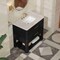 James Martin Vanities Lucian 36" Single Vanity, Carbon Oak, w/ 3 CM Siberian Silestone Widespread Top D704-V36-CBO-WSFR - alternate 2