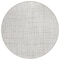 Homeroots 8' Ivory And Beige Round Striped Washable Indoor Outdoor Area Rug 583434 - alternate 2