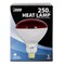 Feit Electric Incandescent Lamp, 250 W, R40 Lamp, Medium E26 Lamp Base, 2700 K Color Temp, 2000 hr Average Life 250R40/R - alternate 2