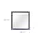 Homeroots 38" Blue Square Wood Framed Accent Mirror 482394 - alternate 2