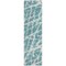 Homeroots 8' Runner Teal Abstract Washable Non Skid Indoor Outdoor Runner Rug 559326 - alternate 2