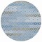 Homeroots 8' Denim Blue Gray And Ivory Round Floral Washable Indoor Outdoor Area Rug 617496 - alternate 2