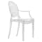 Leisuremod Carroll Modern Acrylic Chair, Clear GC22CL - alternate 1