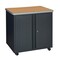 Regency Mesa Steel Mobile Locking Utility/Fax/Copy Table 30'' X 23.25'', Medium Oak 66746SCMO - alternate 1