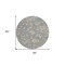Homeroots 8' Gray Blue And Green Round Floral Washable Indoor Outdoor Area Rug 597814 - alternate 2