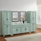 Crosley Tara 3-Piece Sideboard And Pantry Set KF33012BL - alternate 2