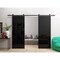 Sartodoors Double Barn Door 80 x 84 inches, Planum 0010 Gloss Black, 13FT Rail Track Set, Solid Panel Interior PLANUM0010DB-B-GLB-8484 - alternate 1
