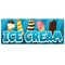 Signmission Ice Cream, 48 Inch, Banner B-120-30396 - alternate 1
