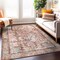World Rug Gallery Vintage Boho Medallion Machine Washable Non Slip Area Rug 5 ft x 7 ft Multi 6025MULTI5X7 - alternate 1
