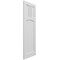 Ekena Millwork True Fit PVC San Miguel Mission Style Fixed Mount Shutters, White, 12W x 32H, PR TFP001SM12X032WH - alternate 2