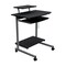 Homeroots 29" Graphite Wood and Stainless Steel Computer Desk 723728 - alternate 1