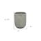 Homeroots Gray Ceramic 20 Ounce Crackle Mosaic Round Distressed Pot Planter 487390 - alternate 2