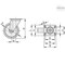 Elesa 451211 Castors stainless steel bracket Injected polyurethane coating plate bracket,  451211 - alternate 1