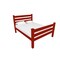 Homeroots Red Solid Wood Twin Bed Frame 546944 - alternate 2