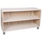 Beleduc By Playwell Palermo 41inx14in Low 2-Layer Shelf - Open, White/Oak Veneer, 18inH, Scratch-Resistant, Ages 3+ 846029 - alternate 1